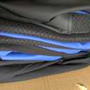 Rubbermaid Car Seat Cover, Leather & Air-Cool Mesh Front Seat Cover, Airbag Compatible, Slip-On Installation, Automotive Seat Cover Universal Fit for Most Cars, Trucks, SUVs-Blue