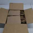 MESHA Brown Paper Bags 5.25x3.75x8 Inch Kraft Small Gift Bags with Handles Bulk,100 Pack for Small Business, Birthday Wedding Party Favor