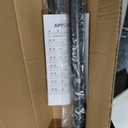 Tension Curtain Rod Black Shower Rod 40-118IN Long Curtain Rods No Drilling Adjustable Tension Rods of Shower or Bathroom Outdoor Window Patio Diameter 1.26In