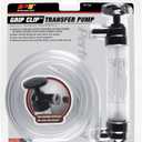 Performance Tool W1156 Grip Clip Transfer Pump/ Siphon Fluid Transfer Pump Kit for Water, Oil, Liquid, and Air, Black/Clear, 48-inch Hoses