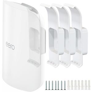 Mamerry Wall Mount Bracket for eero Pro 7 Router - Space-Saving Tri-Band Wi-Fi 7 Mesh System Accessory, Easy Installation Compatible with eero Pro 7(3 Pack)