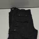 Women's Cotton Casual Military Army Cargo Combat Work Pants with 8 Pocket (Black)