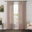 Oatmeal Linen Curtains 84 Inches Long for Bedroom Back Tab Light Filtering Privacy Semi Sheer Curtains Modern Farmhouse Decor Oatmeal Cotton Textured Curtain for Living Room 2 Panels Set 52x84