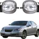WFLNHB Fog Lights Replacement for 2007 2008 2009 Lexus ES350 Front Bumper Chrome Fog Light Left & Right Side LX2592108 LX2593108