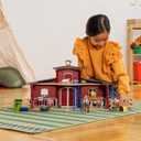 Schleich Farm World - 92PC Red Barn Farm Playset with Animals, Farmer, Accessories and Movable Pieces - Realistic Barnyard Animal Figurines - Fun Educational Toys for Kids, Toddlers Ages 3+ | 42606