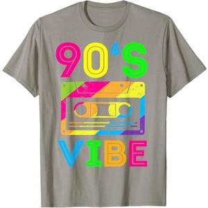 Retro Aesthetic Costume Party Outfit - 90s Vibe T-Shirt, M