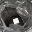 Seville Classics 2-Pack Steel Mesh Round Trashcan Wastebasket for Trash or Recycle in The Home, Office, or Garage, Black, 6 Gallon