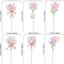 Ephlyn 36Pcs Floral Cupcake Toppers Baby in Bloom Baby Shower Cake Decorations Wildflower Baby Shower Decorations Flower Birthday Cupcake Toppers for Wildflower Birthday Party Decorations