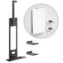 Upgraded Adjustable Console Holder Wall Mount for PS5: Black Gaming Stand for PlayStation 5/ PS5 Slim/ Pro Digital Disc Edition With 2 Controller Kits Black