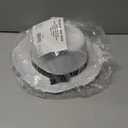 White Gangster Fedora Hat - One Size with Premium Fit Elastic Band