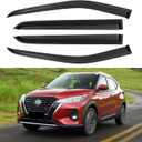 Window Visors Rain Guards for 2018 2019 2020 2021 2022 2023 2024 Nissan Kicks, Out-Channel Window Vent Wind Deflectors Visors Shades for 18-24 Kicks