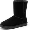 Bruno Marc Men's Winter Boots Cold Weather Outdoor Casual Warm Suede Faux Fur Lining FuzzyClassic Short Boots (10.5, All Black)