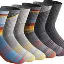 Dickies Men's Dritech Original Moisture Control Crew Socks, XL 6 Pairs