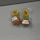 2 x Positive Handmade Sunflower Crochet Doll - with Card How Awesome You are - Emotional Support Gifts for Teacher,Coworker,Best Friend,Mom,Dad,Sister - Birthday, for Women,Men