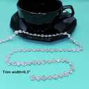 1 Yard Bling Delicate Rhinestone Trim Crystal Rhinestone Chain Applique for DIY Decoration & Bridal Costume Embellishment, 
Product Dimensions	35"L x 0.39"W