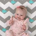 Stretchy Pack and Play Fitted Sheets: 2 Pack Mini Crib Sheets 38x26 - Soft Cozy Material - Fits Most Playards and Travel Playpens, Pack n Play, Nursery Daycare Bedding Essentials, Whale Cloud Print