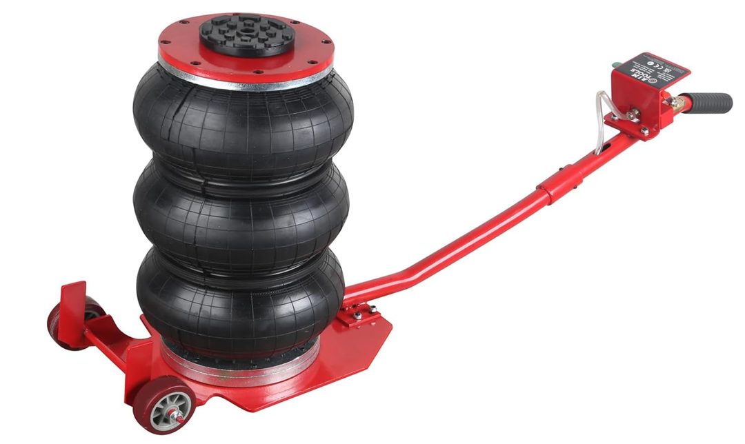 Aim Tools Air Bag Jack - 6600lbs 3 Ton Capacity, Pneumatic Heavy Duty Quick Car Lifting Jack with Detachable Handle and Two Wheels, for Auto Repairing and Tyre Changing