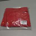Men's Corduroy Shorts Casual Elastic Drawstring Lightweight Summer Beach Shorts with Pockets (Red, S)
