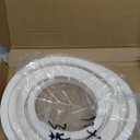 PATIKIL 3/8" Wx3/8 Tx9.8Ft Silicone Foam Seal Strip, High Density Square Solid Sponge Rubber Weather Stripping Cord for Sealing Gap Blocker Insulation, White