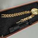 PASOY Women’s Bracelet Watch Small Face – Elegant Oval Quartz Analog Wristwatch with Metal Link Band, Gold & Silver Options, Slim Roman Numeral Dial Dress Watch for Ladies