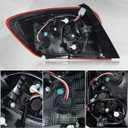 Tail Light Assembly Compatible with Chevy Cruze LS LT LTZ Premier 4-Door Sedan 2016 2017 2018 2019 Rear Taillights Assemblies Brake Lamp Replace 84078119 (Right Passenger Side)