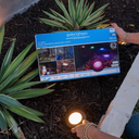 Enbrighten LED Ground Lights, 6 Path Lights, 50ft, Color Changing, Free App Control, Outdoor Path Lighting, 62 Colors