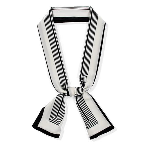 ODYQIG Head Scarf Hair Neck Scarves For Women Girl Purse Bag Scarfs For Handbags Silky Long Thin Satin Headscarf Fashion Silk Headbands Accessories Tote Bag Charms, A9