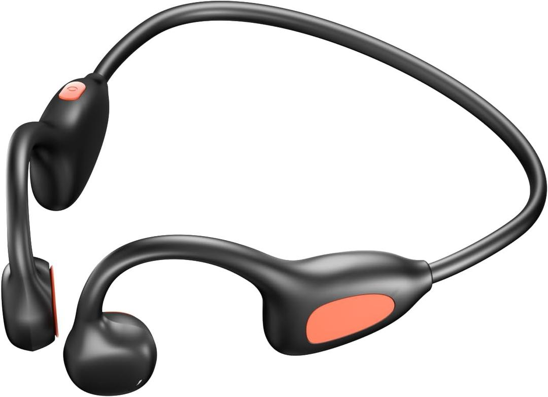 Air Conduction Earphones, Bluetooth 6.1 Open-Ear Headphones, 16hrs Playtime, IPX6 Sweat-Resistant Rating, Lightweight Design, High-Fidelity Sound, Designed for Running, Sports, and Travel