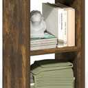 Furinno Cubicle 2-Cube Book Shelf, Extra Thick Frame Bookshelf, Amber Pine
