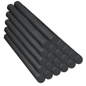 Frienda 20 Pcs Solid Pool Noodles 1.57 x 35.83 Inch Craft Foam DIY Craft Foam Swimming Pool Noodles Round Tube for Kids Floating Craft Projects(Black)