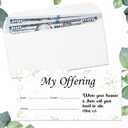 Eaasty 200 Pieces Church Offering Envelopes My Offering Bill Size Envelope Church Tithe Envelopes for Donations, Religious Occasions (Offering Style)