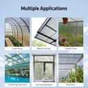 UMIG 12 PCS 4' x 2' x 0.24'' Polycarbonate Greenhouse Panels, Twin-Wall Waterproof UV Protected Corrugated Plastic Roof Panels Sheets, Clear Replacement Panels for Greenhouse, Outdoor, Plant