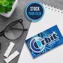 ORBIT Peppermint Sugar Free Gum Individually Wrapped, Bulk Packs of Gum, 12 Packs of 14-Pieces (168 Total Pieces) (EXP 08/01/27)