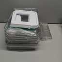 Delamu 2 Sets of 3-Tier Bathroom Under Sink Organizers and Storage, Multi-Purpose Stackable Pantry Organization and Storage, Pull Out Clear Kitchen Bathroom Cabinet Organizer with Movable Dividers (White)