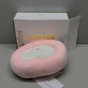 Tablet Pillow Stand, Compatible with 4.7"-12.9" Kindle, iPad, Phone/ Tablet, Google, 360° Rotating Phone Holder for Bed, Detachable Bowl, Reading and Relaxation on Bed, Pink, Large (Faux Fur Pillow)