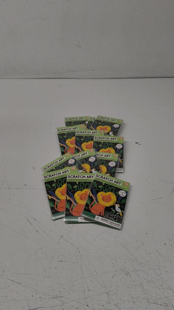 Pack Of 12 Scratch Art Pads