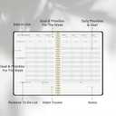 Weekly Appointment Planner with Hourly Schedule,Priorities & Habit Tracker Organizer,7.5"10" for Office,School,Family