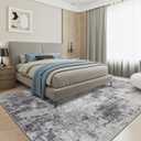Washable 11x13 Area Rugs for Living Room: Abstract Modern Home Decor Rug