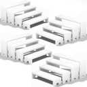 4 Set White Wood Tiered Riser Display Stands for Vendor Events,Stackable Wooden Cupcake Stand,Farmhouse Decor Wood Dessert Table Display Set,Vendor Booth Display Items,Food Display Risers for Party