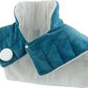 Comfytemp Heating Pad for Neck and Shoulders and Back, 2.6lb Weighted Electric Heating Pads FSA Eligible, Mothers Day Gifts for Mom Women Her, HSA Large Heated Wrap - 9 Heat Settings & 11 Timers, Blue