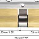 PATIKIL 35/35 (70mm Overall) European Double Lock Cylinder, Door Cylinder Lock with 8 Keys for Wooden Doors, Aluminum Doors