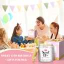 2 x 13th Birthday Gifts for Girls, Happy Birthday Candle with Sprinkles, Unique 13Year Old Gifts for Her Sister Best Friends Daughter Bestie Turning 13 Birthday Present