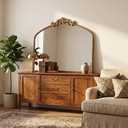 40"x30" Vintage Gold Wall Mirror