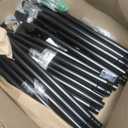6 Pack 5 Ft String Light Poles, String Light Poles for Outside with Fixing Clips,Metal Poles for Outdoor String Lights, Hanging Light Poles for Deck Fence Garden Backyard Wall Bistro