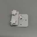 Gutter Mount Bracket Compatible with Eufy Security SoloCam S340/SoloCam E30/E42,Solar Security Camera(1pack-White)