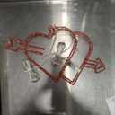 [Large Size & Remote Control] 2 Pack Valentines Day Decorations 12 Inch Windows Lights 88 LED Red & Pink Cupid's Arrow Hearts Lights 8 Modes Timer USB Powered Valentines Decor for Wedding Anniversary