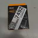 Misxi 2 Pack PC Case Built-in Tempered Glass Screen Protector Compatible with 49mm Apple Watch Ultra 3 (2025) / Ultra 2 / Ultra, Shockproof Protective Cover with Button for iWatch, 1 Black + 1 Transparent