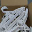 50 Pack Baby Hangers, 11"-14" Adjustable Infant Hanger, Non-Slip Kids Hanger, Space Saving Plastic Hangers for Girl Boy Toddler Kids Child (White)