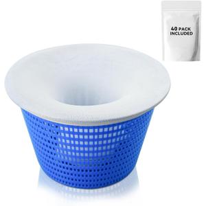 Pool Socks Filter for Skimmer Basket Net Inground Pool Filter Sock (40, White)