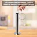 Maple Syrup Hydrometer Test Cup for Making Maple Syrup - Stainless Steel